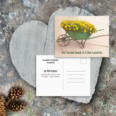 Nieuwe adresgrenzen in  kruiwagen briefkaart