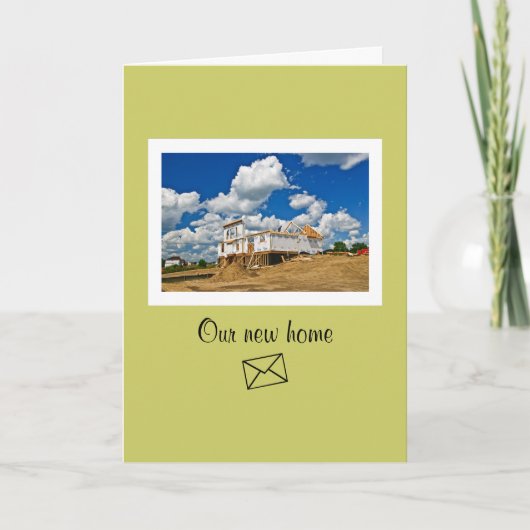 Nieuwe adreskaart aankondiging (Voorkant)