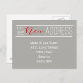 nieuwe adreskaart aankondigingskaart (Voorkant / Achterkant)