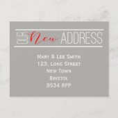 nieuwe adreskaart aankondigingskaart (Voorkant)