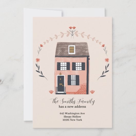 Nieuwe adreskaart feestdagenkaart (Voorkant)