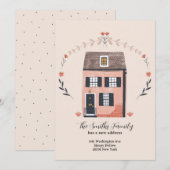 Nieuwe adreskaart feestdagenkaart (Voorkant / Achterkant)