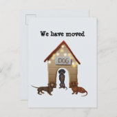 Nieuwe adresmededeling We hebben de kaart verplaat (Voorkant / Achterkant)