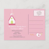 Nieuwe adresmelding Verhuizen naar huis Aankondigingskaart (Achterkant)