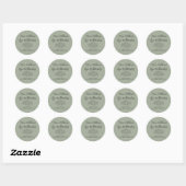 Nieuwe adressticker Wijziging van adressticker Ronde Sticker (Vel)