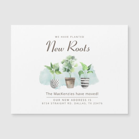 Nieuwe Adresupdate Bewegende aankondiging (Voorkant)