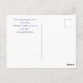 NIEUWE ADRESVERANDERING POSTKAART (Achterkant)