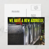 Nieuwe adreswijziging briefkaart (Voorkant / Achterkant)