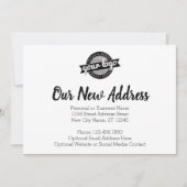 Nieuwe adreswijziging met zakelijke Logo Aankondiging (Voorkant)