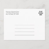 Nieuwe adreswijziging met zakelijke Logo Aankondigingskaart (Achterkant)