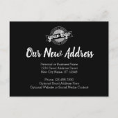 Nieuwe adreswijziging met zakelijke Logo Aankondigingskaart (Voorkant)