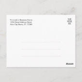 Nieuwe adreswijziging met zakelijke Logo Briefkaart (Achterkant)