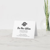 Nieuwe adreswijziging met zakelijke Logo Kaart (Voorkant)