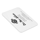 Nieuwe adreswijziging met zakelijke Logo Magneet (Rechterzijde)