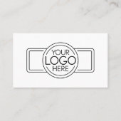 Nieuwe adreswijziging met zakelijke Logo Visitekaartje (Achterkant)