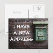 Nieuwe adreswijziging postkaart aankondigingskaart (Voorkant / Achterkant)