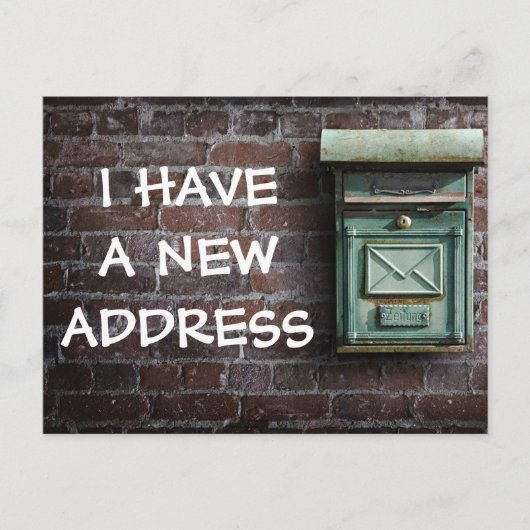 Nieuwe adreswijziging postkaart aankondigingskaart (Voorkant)
