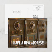 Nieuwe adreswijziging postkaart aankondigingskaart (Voorkant / Achterkant)