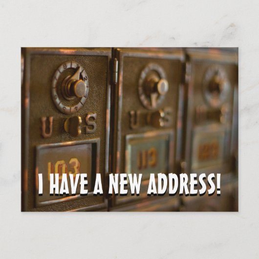 Nieuwe adreswijziging postkaart aankondigingskaart (Voorkant)