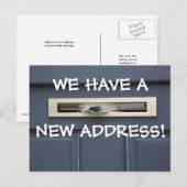 Nieuwe adreswijziging postkaart aankondigingskaart (Voorkant / Achterkant)
