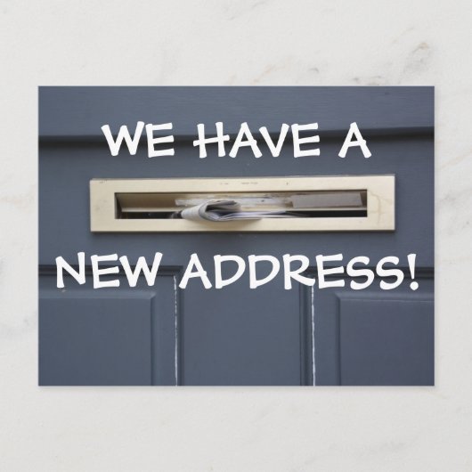 Nieuwe adreswijziging postkaart aankondigingskaart (Voorkant)