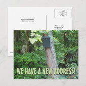 Nieuwe adreswijziging postkaart aankondigingskaart (Voorkant / Achterkant)