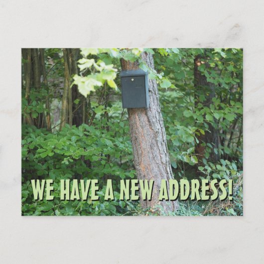 Nieuwe adreswijziging postkaart aankondigingskaart (Voorkant)