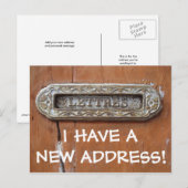 Nieuwe adreswijziging postkaart aankondigingskaart (Voorkant / Achterkant)
