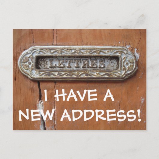 Nieuwe adreswijziging postkaart aankondigingskaart (Voorkant)