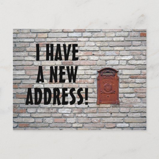 Nieuwe adreswijziging postkaart aankondigingskaart (Voorkant)