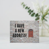 Nieuwe adreswijziging postkaart aankondigingskaart (Staand voorkant)