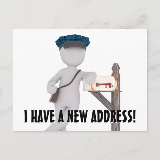 Nieuwe adreswijziging postkaart aankondigingskaart (Voorkant)