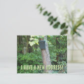 Nieuwe adreswijziging postkaart aankondigingskaart (Staand voorkant)