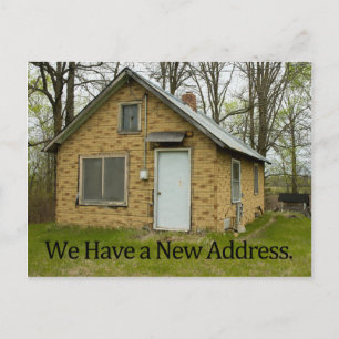 Nieuwe adreswijziging van adreskaart aankondigingskaart