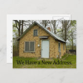 Nieuwe adreswijziging van adreskaart aankondigingskaart (Voorkant / Achterkant)