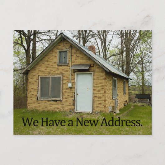 Nieuwe adreswijziging van adreskaart aankondigingskaart (Voorkant)