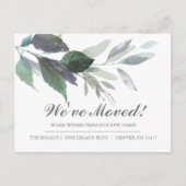 Nieuwe adreswijziging van kennisgeving adreswijzig briefkaart (Voorkant)