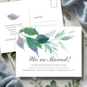 Nieuwe adreswijziging van kennisgeving adreswijzig briefkaart