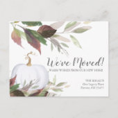 Nieuwe adreswijziging van kennisgeving adreswijzig briefkaart (Voorkant)