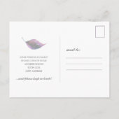 Nieuwe adreswijziging van kennisgeving adreswijzig briefkaart (Achterkant)