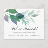 Nieuwe adreswijziging van kennisgeving adreswijzig briefkaart (Voorkant)