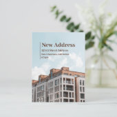 Nieuwe adreswijziging van kennisgeving adreswijzig briefkaart (Staand voorkant)