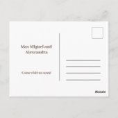 Nieuwe adreswijziging van kennisgeving adreswijzig briefkaart (Achterkant)