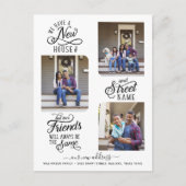 Nieuwe adreswijziging We hebben Foto Beweging gema Aankondigingskaart (Voorkant)