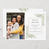 Nieuwe adreswijziging We zijn verhuisd foto Aankondiging (Voorkant / Achterkant)