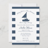 Nieuwe Adventure Nautical Sailboat Douche Kaart (Voorkant)