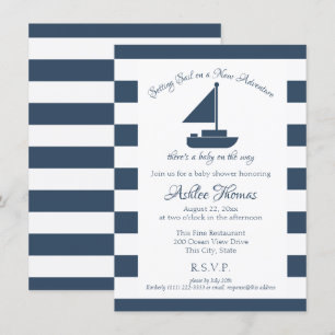 Nieuwe Adventure Nautical Sailboat Shower Kaart