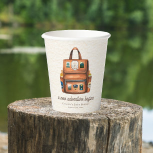Nieuwe Adventure Rugzak + Flessen Baby shower Papieren Bekers