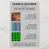 Nieuwe Album starten - trange Stone textuur Flyer (Achterkant)