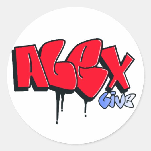 Nieuwe Alex Live Sticker (Voorkant)